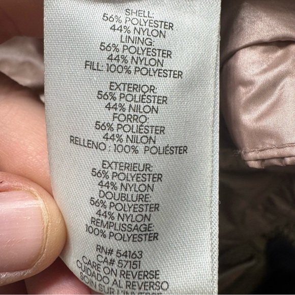 Calvin Klein Women Puff Vest in Light Rose Pink Small Gold Zip - Picture 4 of 11